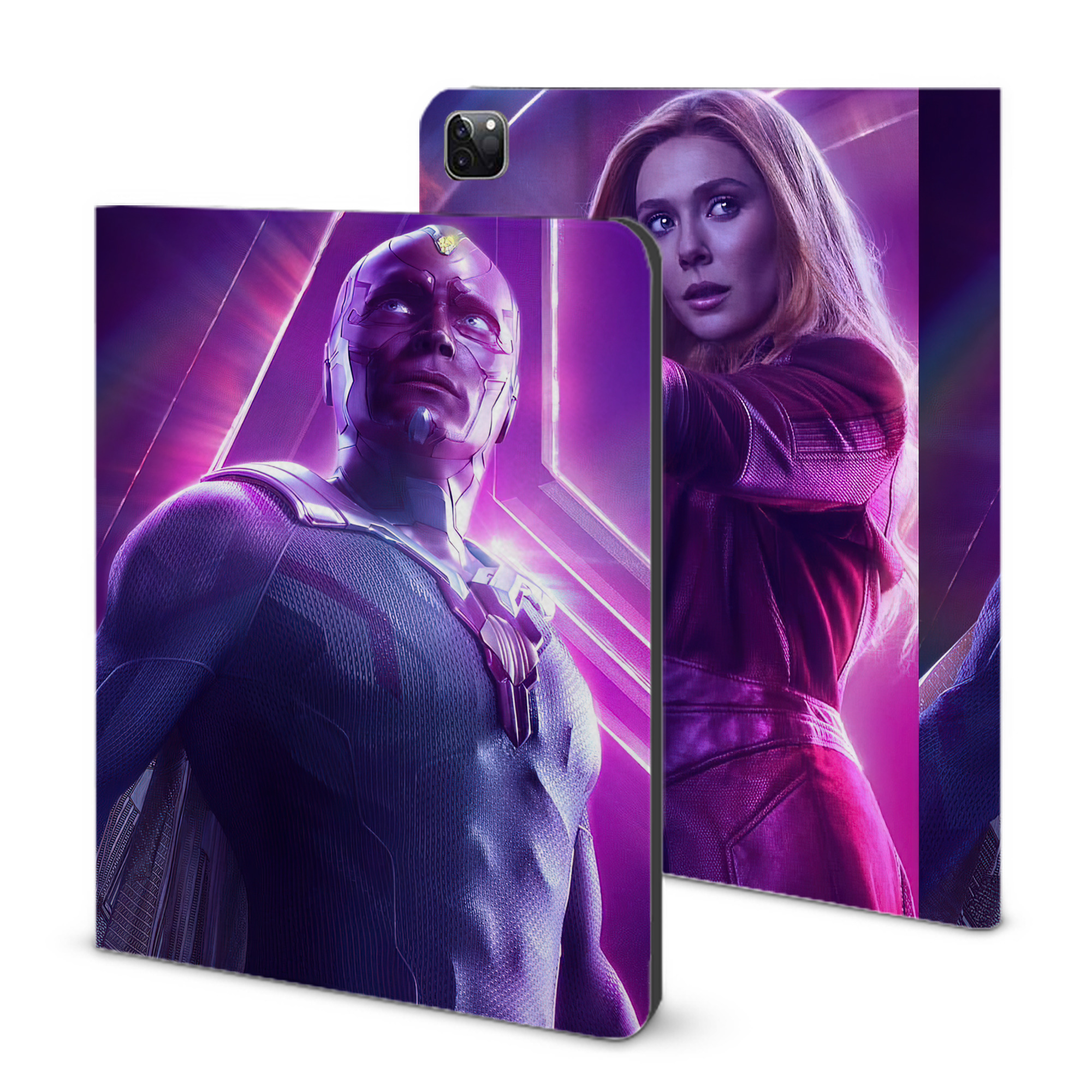 （画像用） アベンジャーズ The Avengers IPad ケース ブック型 PUレザー TPU 耐衝撃 軽量 薄型 ペン収納なし 全面保護 IPad 各モデル対応
